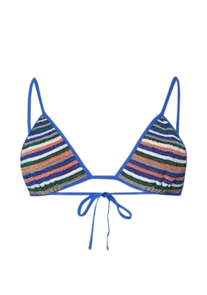 Christopher Esber Calypso crochet-knit bikini top - Blue