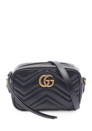 Gucci Pre-Owned 2010s mini Marmont quilted cross body bag - Black