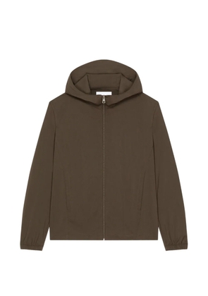 Givenchy hooded logo-print jacket - Brown