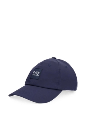 Ea7 Emporio Armani logo-patch baseball cap - Blue
