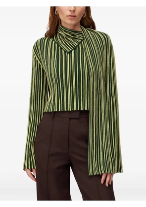 RETORI crew-neck blouse - Green