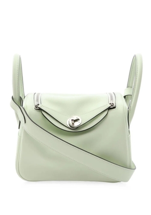 Hermès Pre-Owned 2022 mini Lindy tote bag - Green