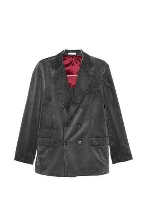 Brunello Cucinelli double-breasted corduroy blazer - Grey