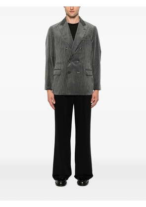 Brunello Cucinelli double-breasted corduroy blazer - Grey