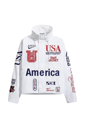 Nike x V.A.A. logo-print jacket - White