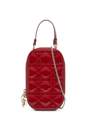 Christian Dior Pre-Owned 2021 Lady Dior Cannage phone pouch - Red