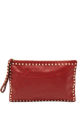Valentino Garavani Pre-Owned Rockstud wristlet pouch - Red