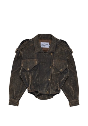 Vaquera buttoned denim jacket - Brown