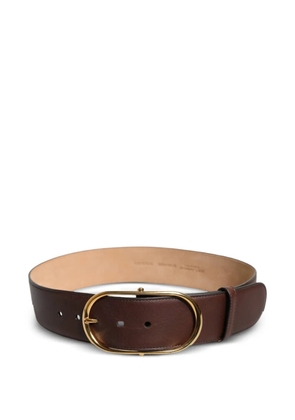 Dolce & Gabbana oval-buckle leather belt - Brown