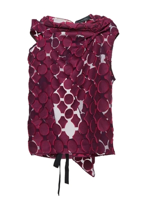 Roland Mouret pre-owned circle-patterned top - Pink