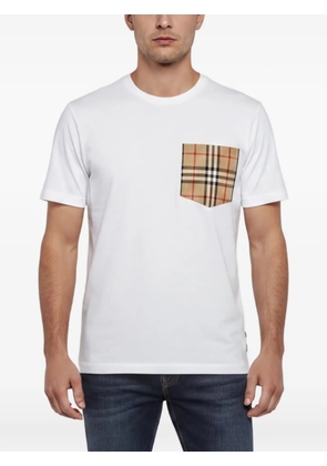 Burberry Pre-Owned chest-pocket T-shirt - White