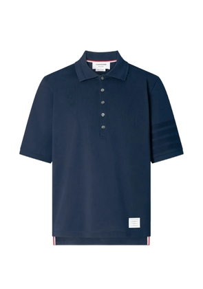 Thom Browne 4-Bar ottoman polo shirt - Blue