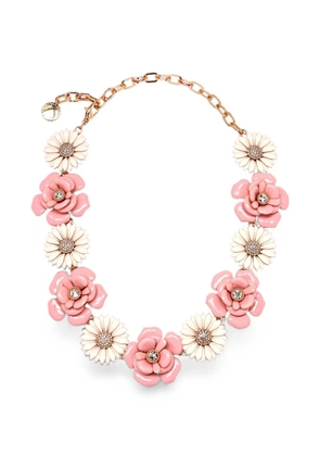 Carolina Herrera flower necklace - Pink