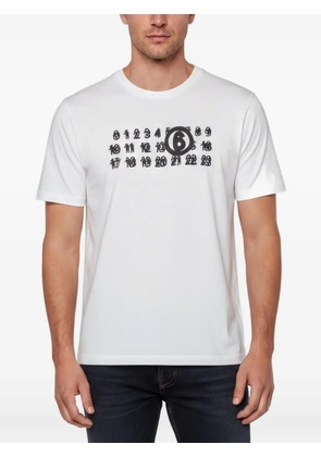 MM6 Maison Margiela logo-print T-shirt - White