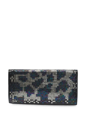 Gucci Pre-Owned sequin-embellished flap clutch bag - Black