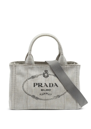 Prada Pre-Owned small Canapa logo-print tote bag - Grey