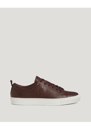 Belstaff Men's Walton Trainer Nappa Leather Oxblood Size 6