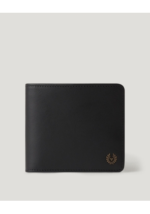 Belstaff Unisex Foley Bifold Wallet Smooth Leather Black Size One