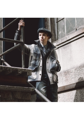 Plaid Wool Twill Overshirt