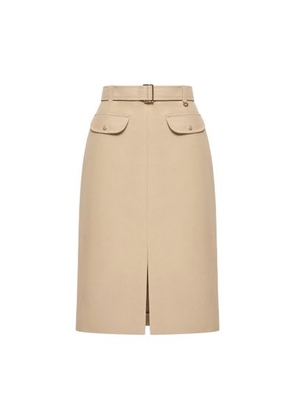 Straight midi skirt