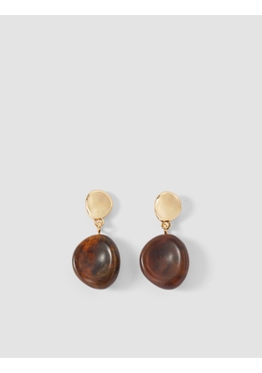 Bean Drop Resin Earrings - One Size