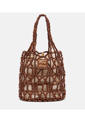 Miu Miu Beaded bucket bag