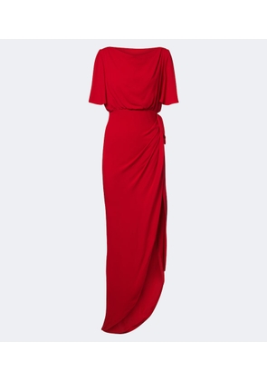 Valentino Draped silk georgette gown