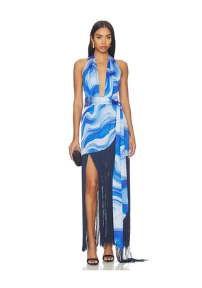 AZULU Sadie Dress in Blue. Size XXS. Also in XS, S, M, L.