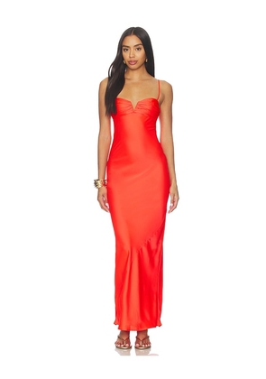 Amanda Uprichard Ira Maxi Dress in Red. Size XS. Also in S, M, L, XL.