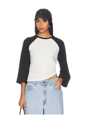 EB Denim Kingsley Top in Black & White. Size XS. Also in S, M, L.