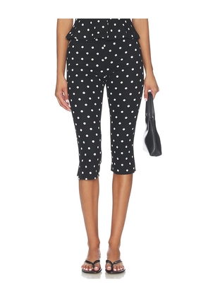 Amanda Uprichard Nico Capri Pants in Black & White. Size 0. Also in 2, 4, 6, 8, 10, 12.