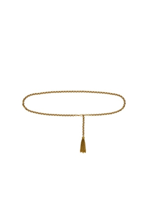 FRAME The Sebastian Belt in Metallic Gold. Size XS/S. Also in M/L.