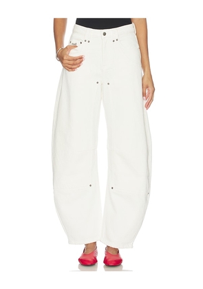 Ksubi Barrel Jeans in Ivory. Size 23. Also in 24, 25, 26, 27, 28, 29, 30.