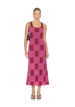 The Wolf Gang Thera Maxi Dress in Pink. Size XS. Also in S, M, L, XL.