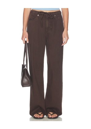 Rag & Bone Featherweight Phoebe Drawstring Wide Leg Pant in Brown. Size XXS. Also in XS, S, M, L, XL.