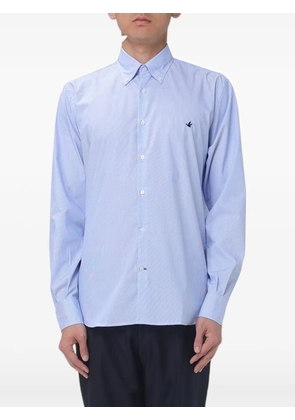 BROOKSFIELD striped poplin shirt - Blue