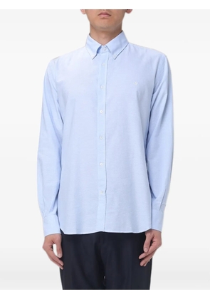 BROOKSFIELD logo-embroidered button-down shirt - Blue