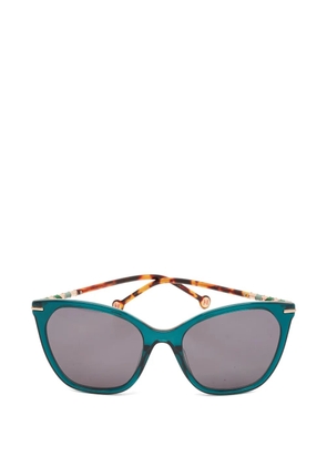 Carolina Herrera Vintage butterfly-frame sunglasses - Blue