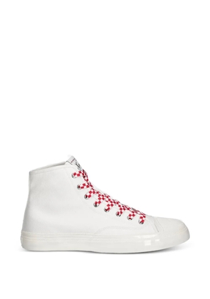Kenzo Hoshi high-top check sneakers - White