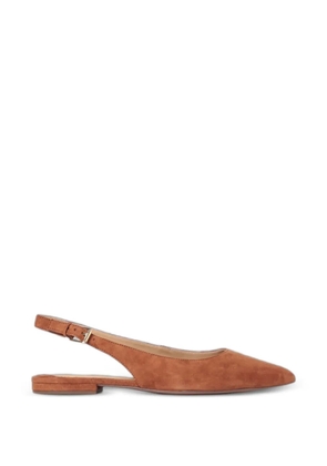 Lauren Ralph Lauren pointed-toe slingback ballet flats - Brown