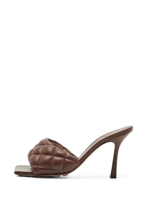 Bottega Veneta Pre-Owned Lido quilted leather sandals - Brown