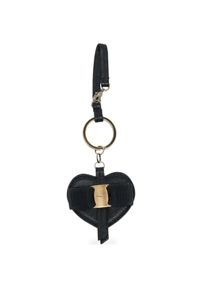 Ferragamo Pre-Owned heart-motif keyring - Black