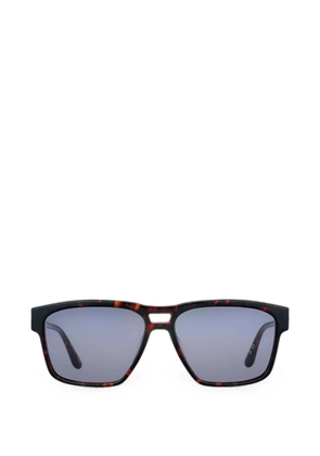 Barbour tortoiseshell-effect square-frame sunglasses - Brown