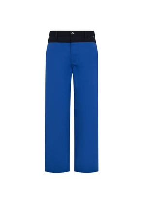 LOEWE contrast-waistband trousers - Blue