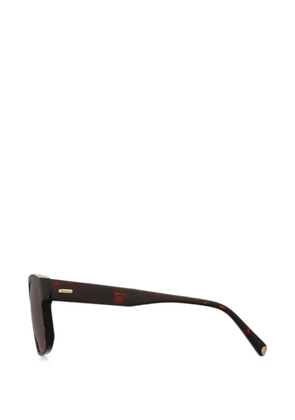 Barbour tortoiseshell-effect square-frame sunglasses - Brown