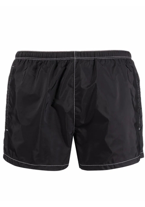 Prada contrast stitching swim shorts - Black