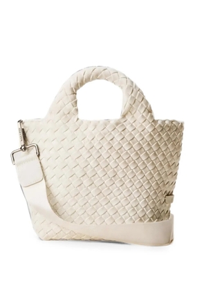 NAGHEDI small St. Barths interwoven tote bag - Neutrals