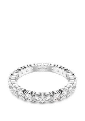 Swarovski Halo crystal band ring - Silver