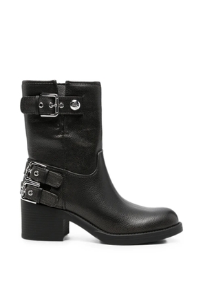 GUESS USA buckle-detail leather boots - Black