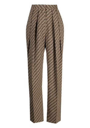 Stella McCartney straight-leg wool-blend trousers - Brown